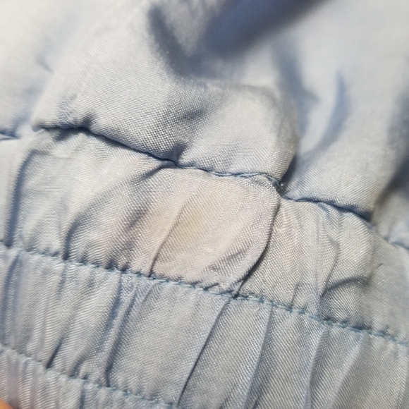 Maurada Vintage Sky Blue Silk Bomber Jacket PM GUC - Picture 9 of 12